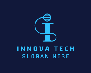 Tech Letter I logo design