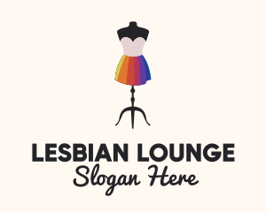 Rainbow Dress Designer logo design