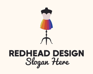 Rainbow Dress Designer logo design