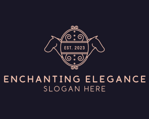 Luxury Horse Equestrian logo design