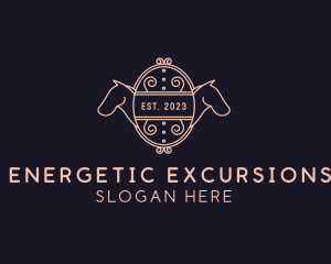 Luxury Horse Equestrian logo design