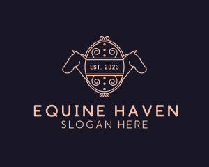 Luxury Horse Equestrian logo design