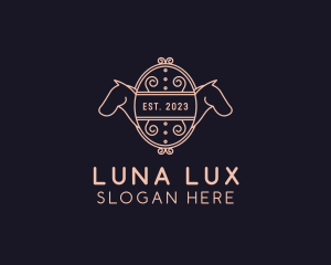 Luxury Horse Equestrian logo design