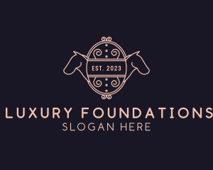 Luxury Horse Equestrian logo design