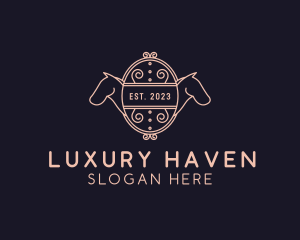 Luxury Horse Equestrian logo design