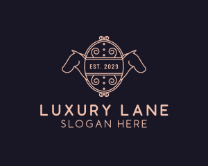 Luxury Horse Equestrian logo design