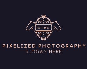 Luxury Horse Equestrian logo design