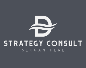 Business Professional Consultancy Letter D logo