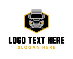 Transportation Logistics Truck logo