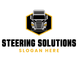 Transportation Logistics Truck Logo