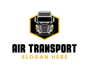 Transportation Logistics Truck logo design