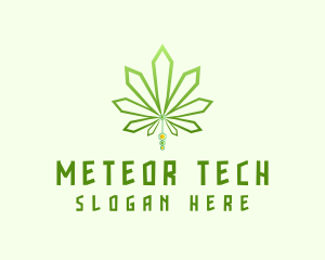 Modern Tech Marijuana logo design