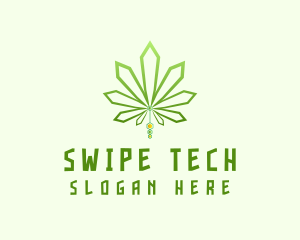 Modern Tech Marijuana logo design