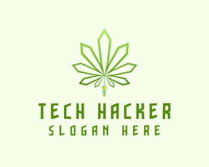 Modern Tech Marijuana logo design