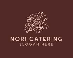 Spatula Flower Bakery logo design