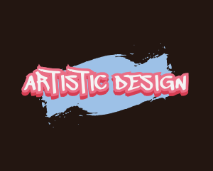 Graffiti Artist Brush logo design