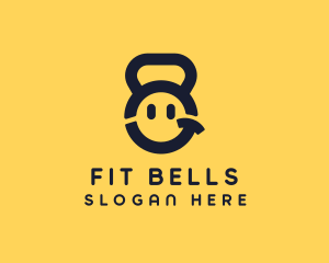 Kettlebell Fitness Smile logo design