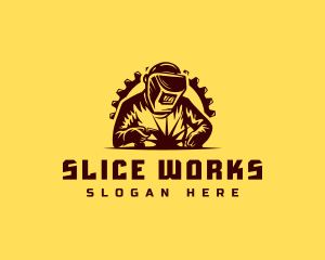 Welder Industrial Welding logo design