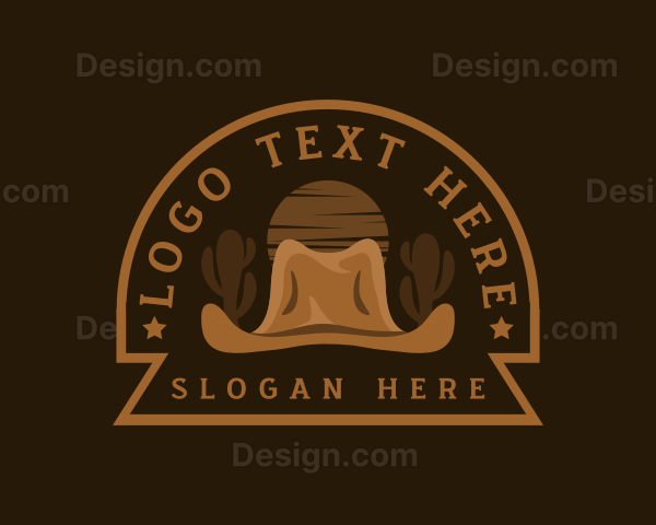 Western Cowboy Hat Logo