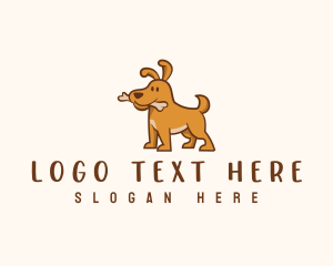 Cute Dog Puppy logo