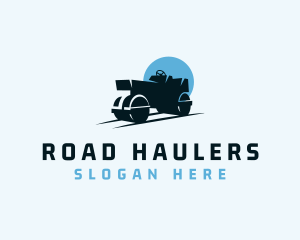 Road Roller Tractor logo design