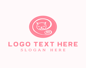 Pink Sleepy Cat logo