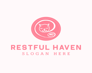 Pink Sleepy Cat logo