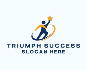 Human Star Goal logo design