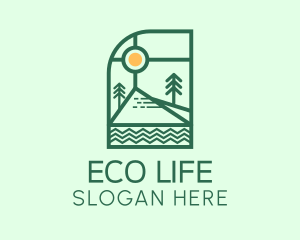 Nature Camping Site  logo design