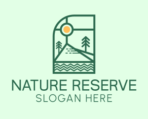 Nature Camping Site  logo design