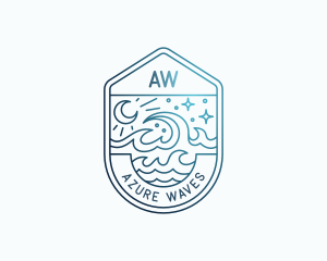 Ocean Wave Resort logo design