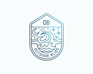 Ocean Wave Resort logo design