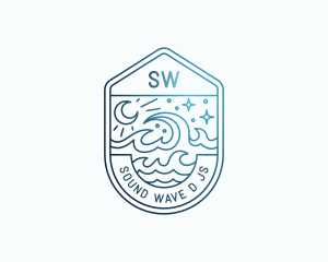 Ocean Wave Resort logo design