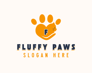 Feline Cat Tail logo design