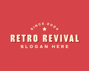 Retro Hipster Star logo design