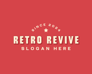 Retro Hipster Star logo design