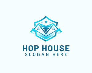 House Clean Pressure Wash logo design