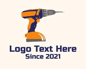 Construction Power Drill logo