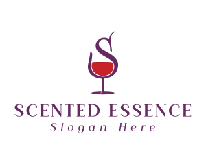 Wine Bar Letter S logo design