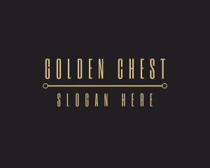 Premium Golden Brand logo design