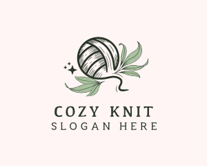 Crochet Knit Leaf logo design