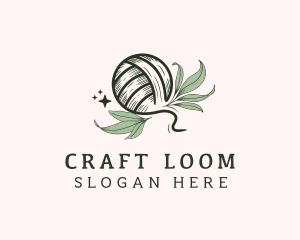 Crochet Knit Leaf logo design