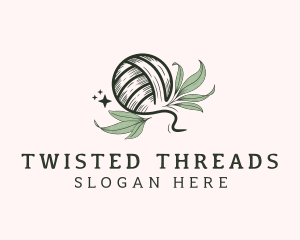 Crochet Knit Leaf logo design