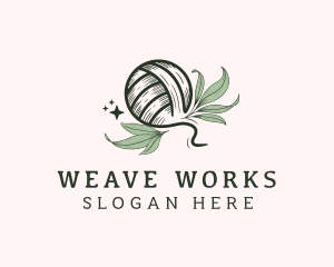 Crochet Knit Leaf logo design