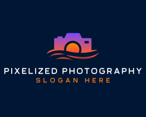 Camera Ocean Photography logo design