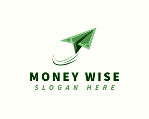 Paper Money Plane logo design