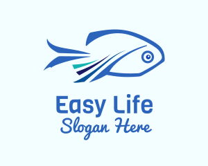 Blue Fish Aquaculture logo design