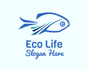 Blue Fish Aquaculture logo design