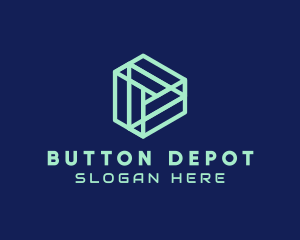 Geometric Play Button  logo