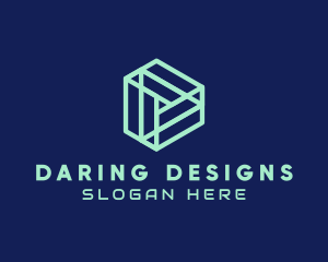 Geometric Play Button  logo